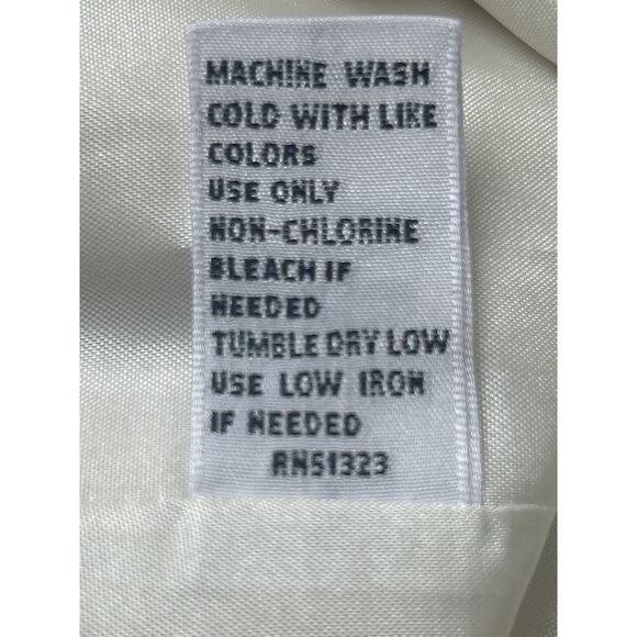 Chaus Dress Pants Cream Size 12 Petite High Rise Wide Leg Lined NWT - Picture 8 of 8